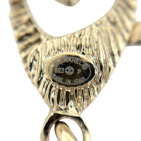 Chanel Cocomark Fake Pearl Necklace NO.5 Rhinestone Long Necklace GP Fake Pearl - Picture 5 of 7